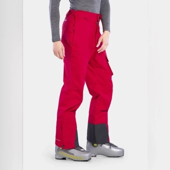 COLUMBIA HERO SKI PANTS MOUNTAIN RED MENS MEDIUM - Picture 1 of 11